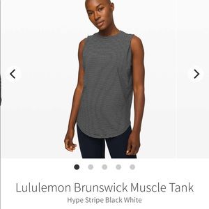 Lululemon Brunswick Muscle Tank
Hype Stripe Black White Size 12 Authentic